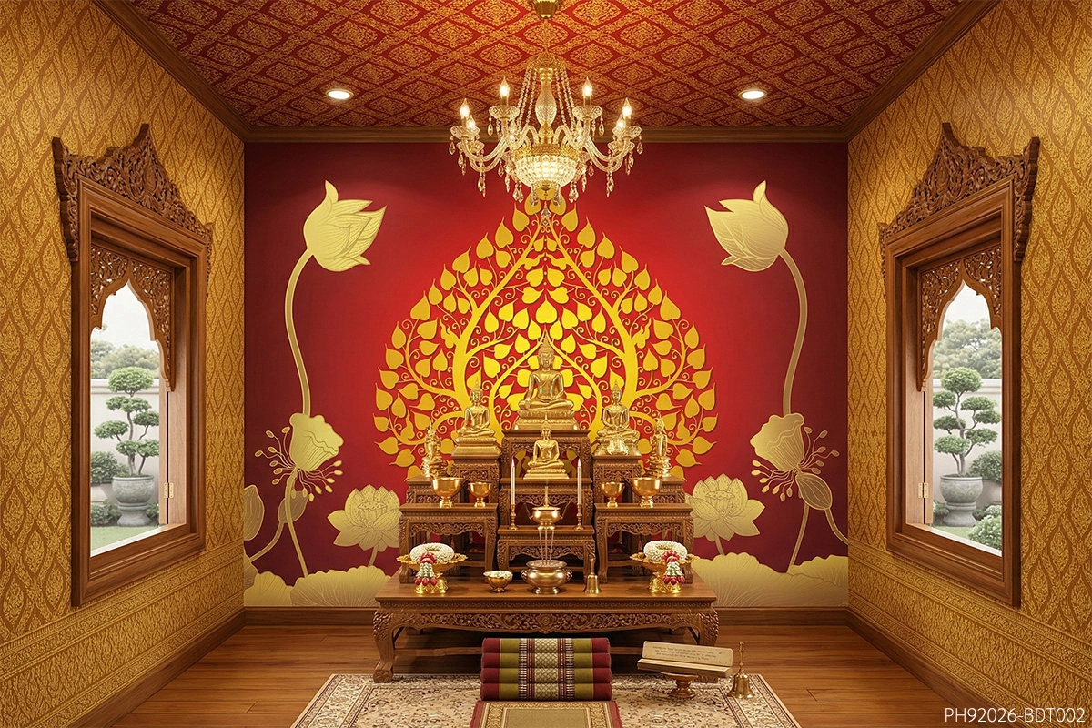 วอลเปเปอร์ลายต้นโพธิ์