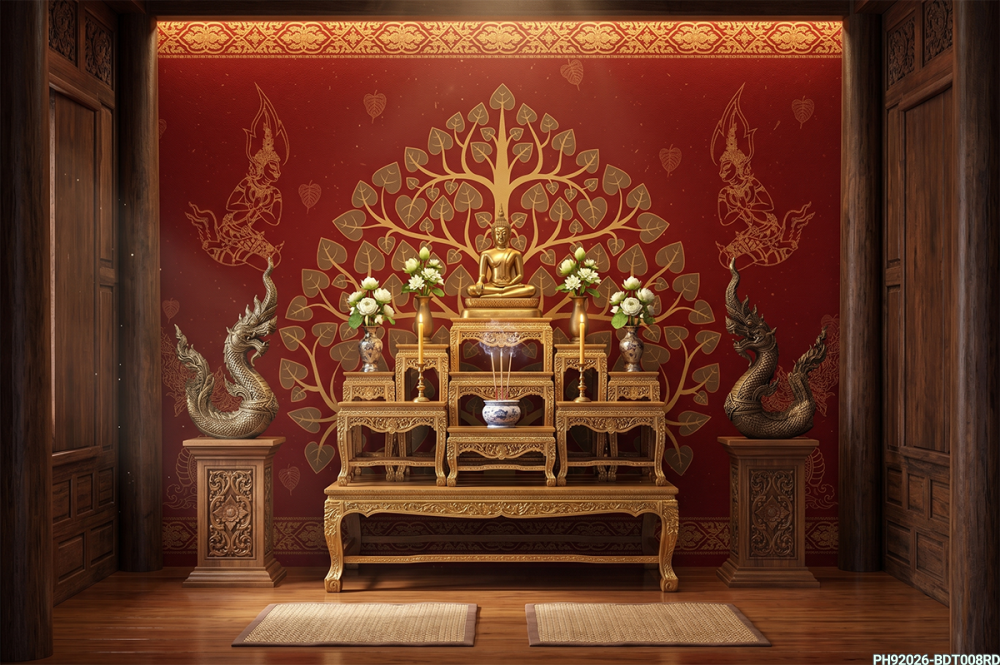 วอลเปเปอร์ติดผนังภาพต้นโพธิ์