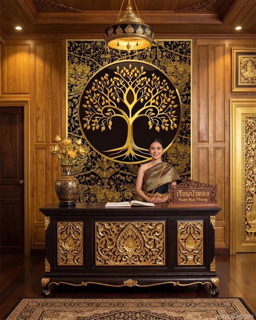 วอลเปเปอร์ติดผนังภาพต้นโพธิ์ทอง