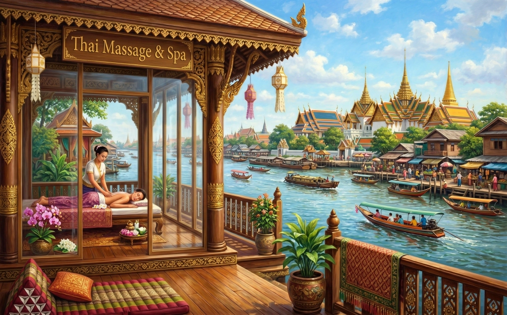 ภาพแต่งร้านนวดสปาไทย